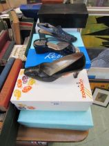 Nine pairs of assorted ladies' shoes to include size 4 and 4 1/2