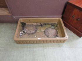 A Victorian stoneware sink