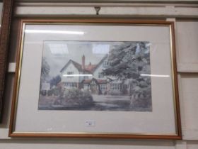 Framed and glazed print of 'Saint Martins'