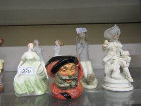 A selection of decorative ceramic items to include Royal Doulton figurines 'Friendship' and 'Sweet
