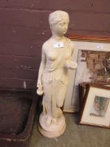 A reconstituted stone figure 'Daphne'