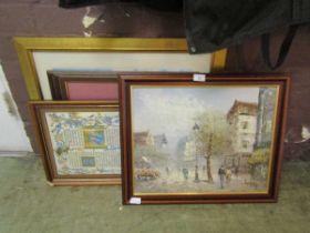 A selection of framed and glazed artworks to include watercolours, prints, etc