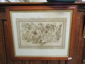 A framed and glazed print from the collection of John Barnard Esq