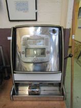 A mid-20th century R & W 'One Armed Bandit' fruit machine In working order, old pennies provided for