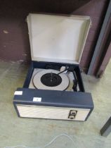 A mid-20th century Fidelity travelling record player
