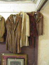 A collection of four fur coats, by various makers to include Brian's of Leamington Spa