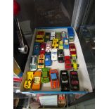 A selection of die cast toys by Matchbox, Corgi, etc