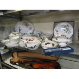 A large selection of Royal Worcester floral design tableware, largely including 'Evesham' ware, to