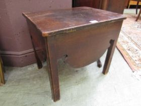 A Victorian mahogany commode stool