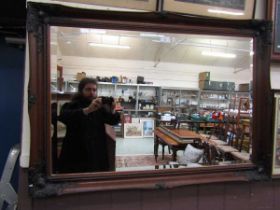 A reproduction Georgian style bevel glass wall mirror