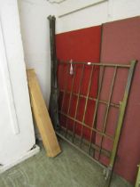 A Victorian style brass metal three quarter bedstead