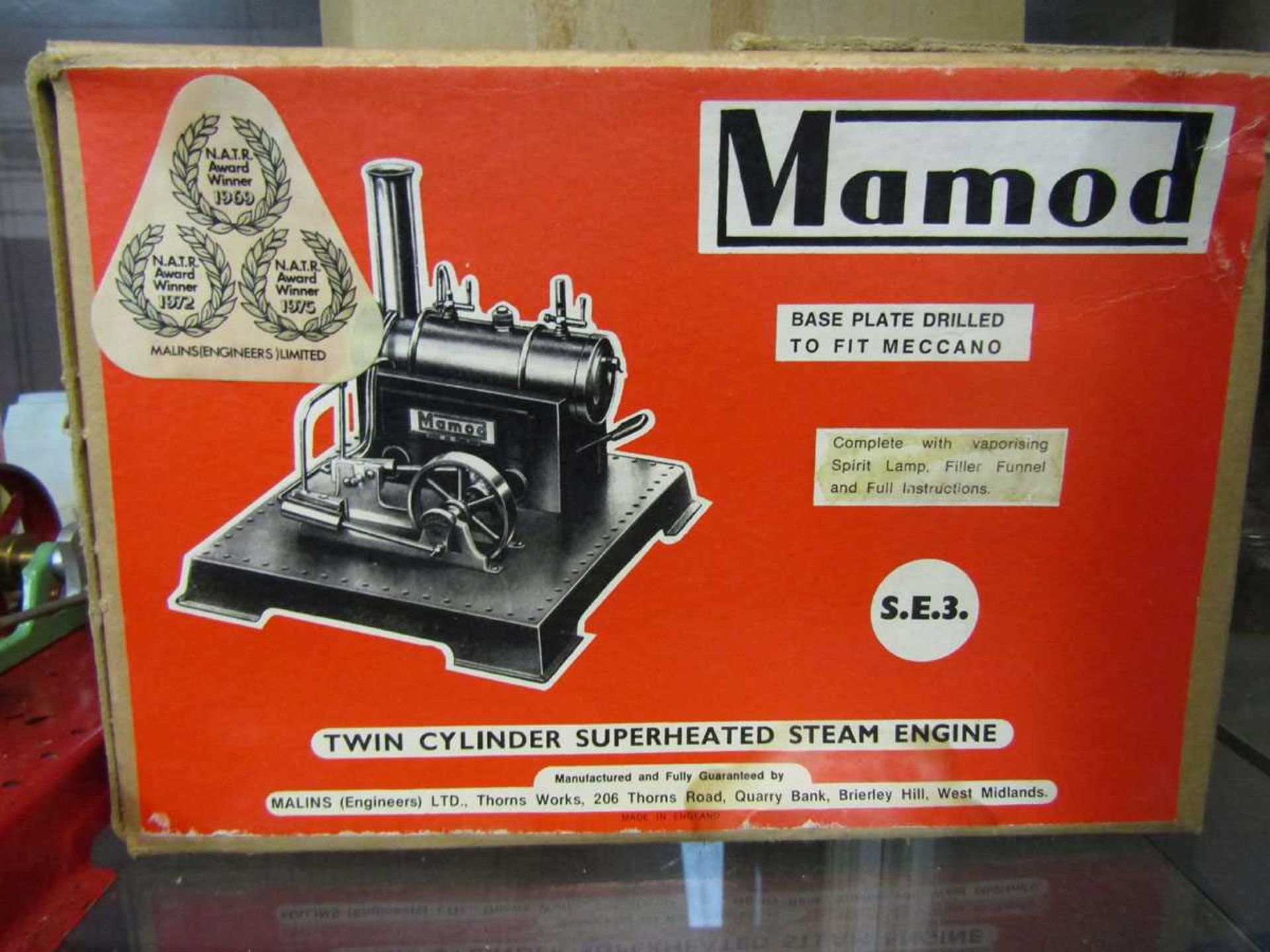 A boxed Mamod 'Twin Cylinder Superheated Steam Engine' S.E.3. - Image 2 of 2