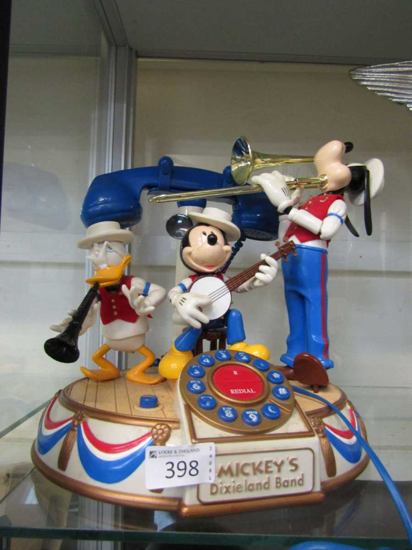 A Disney branded novelty telephone 'Mickie's Dixieland Band'