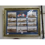 Malta and the Royal Navy, collection of eleven black and white images of warships, each titled , all