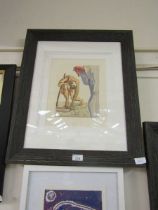 A framed and glazed Salvador Dali print 'The Princes Of Flowery Valley'
