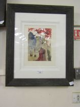 A framed and glazed Salvador Dali print 'The Devine Forest'