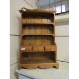 A small hand crafted pine dresser