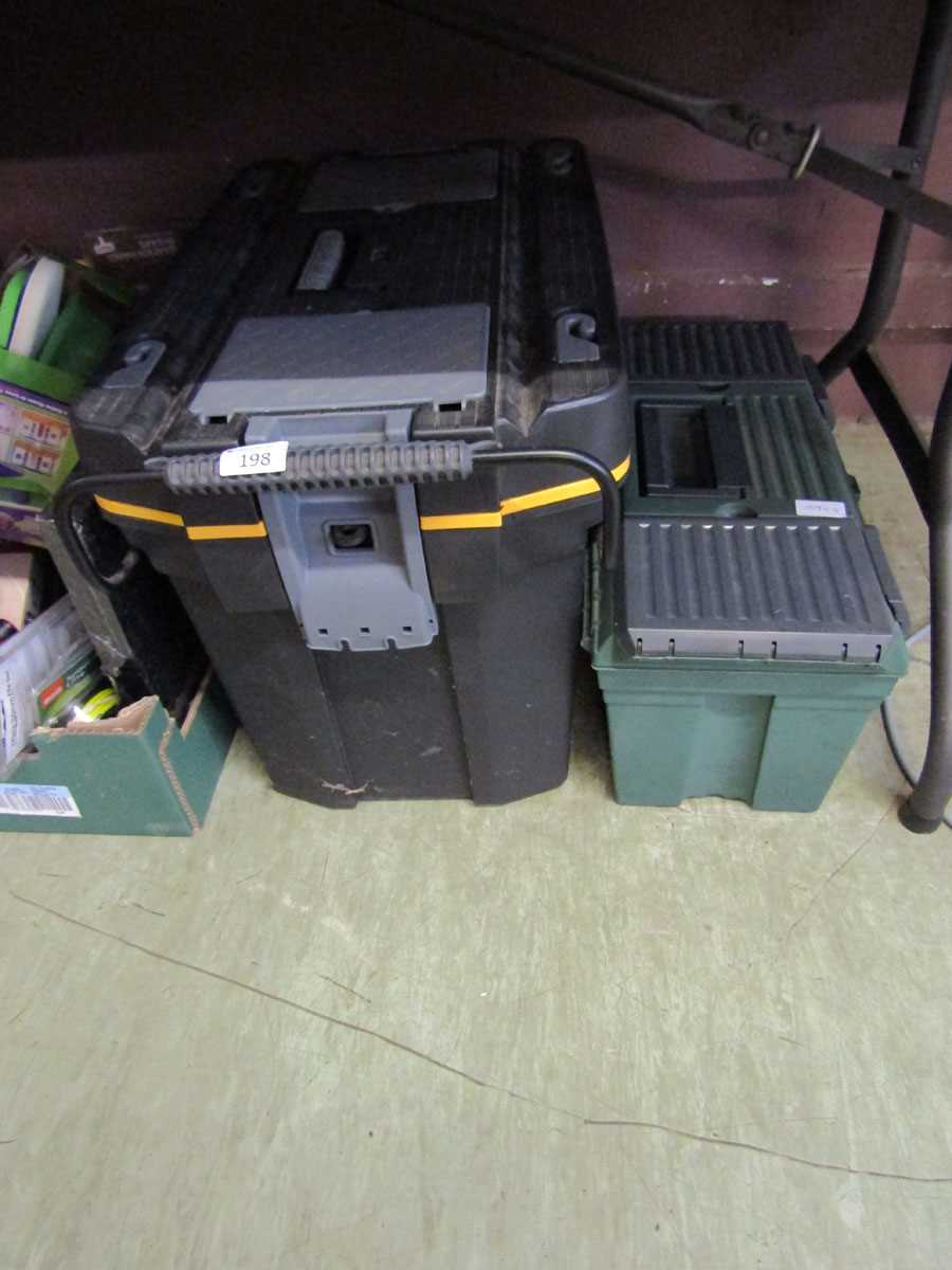 Two PVC toolboxes