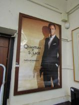 A framed and glazed James Bond 'Quantum Of Solace' poster