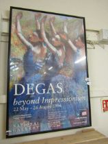 A framed and glazed advertising poster 'Degas'