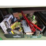 Two trays containing an assortment of as-new tools, attachments, etc