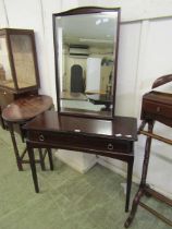 A Stag Minstrel hall table with bevel glass mirror