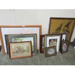 A large quantity of artworks to include prints, still life, countryside, David Shepherd print, etc