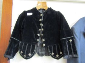 A Victorian black velvet child's jacket