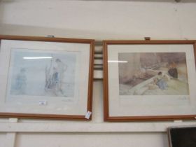 Two framed and glazed Graham Russell prints