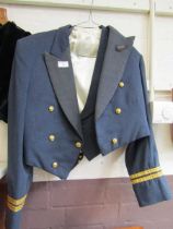 An RAF dress jacket and waistcoat with buttons