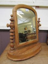 A Victorian swing toilet mirror