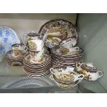 A selection of royal Worcester 'Palissy' 'Game Series' tableware to include meat plate, teapot,