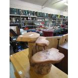 A driftwood style occasional table