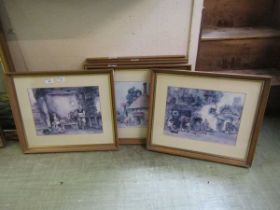 A collection of six matching framed and glazed Sturgeon prints