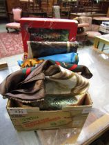 A box containing an assortment of ladies' silk scarves by various makers to include Osprey, possible
