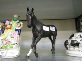 A Beswick ceramic figurine of a horse 'Black Beauty'