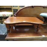 A Victorian mahogany bed table