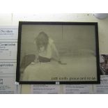 A framed and glazed Patti Smith 'Peace and Noise' print