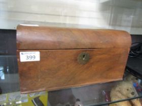 A Victorian mahogany work box