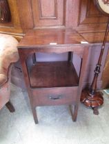 A Victorian washstand with drawer to base
