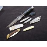 A selection of pen knives