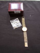 A boxed Rotary 9ct gold watch and bracelet