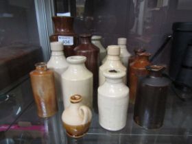 A selection of stoneware bottles