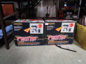 Two boxed 'Photon Electronic Warrior' battle games (Unchecked)