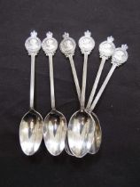 Five silver hallmarked spoons, approx. weight 61g