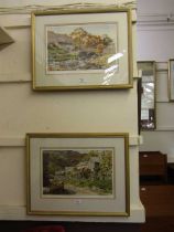 Two framed and glazed limited edition prints by Judy Boyes signed in pencil titled 'Cottage Garden