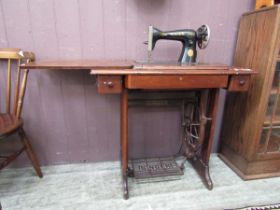 A Singer treadle based sewing machine