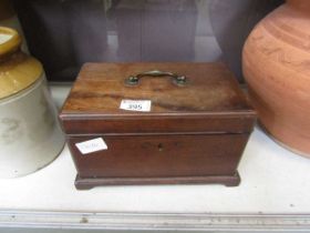 A Georgian mahogany workbox