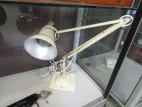 A cream painted Herbert Terry and sons model 1227 Anglepoise lamp
