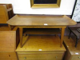 A mid-20th century Myer 'Ski' coffee table with under tier designed by Ewart Myer for Horacio Myer